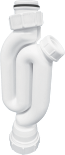 McAlpine X10A 75mm Water Seal Straight Through Trap with Multifit Outlet and Two Cleaning Eyes