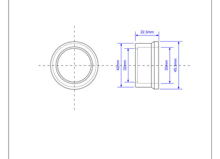 McAlpine R/SEAL-42X35 1½" x 1¼" Synthetic Rubber Seal Reducer