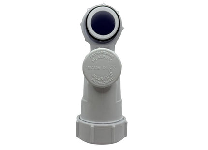 McAlpine BT3V Tubular Swivel Low Inlet 'P' Trap with Anti-Syphon Valve. (Silentrap)