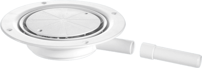 McAlpine Round Untrapped Gully with White Cover for Pumped Waste USG1WH