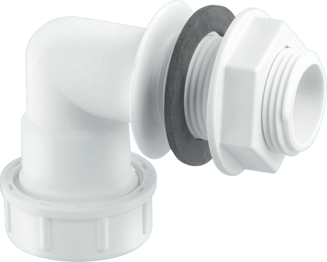 McAlpine R5M 19/23mm Universal Bent Overflow Tank Connector