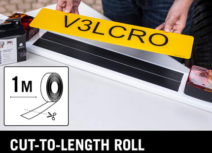 Velcro Brand Velcro Brand Heavy-Duty Stick On Tape 50Mm X 1M Black