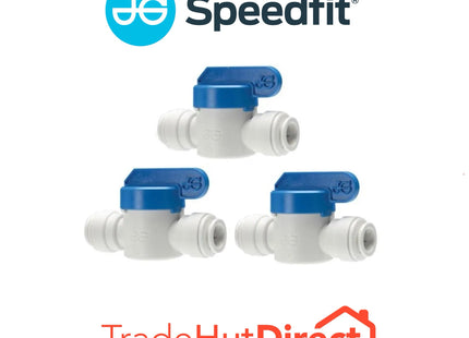 John Guest Speedfit 12mm Shut Off Valve - PPMSV041212W (Pack of 3)