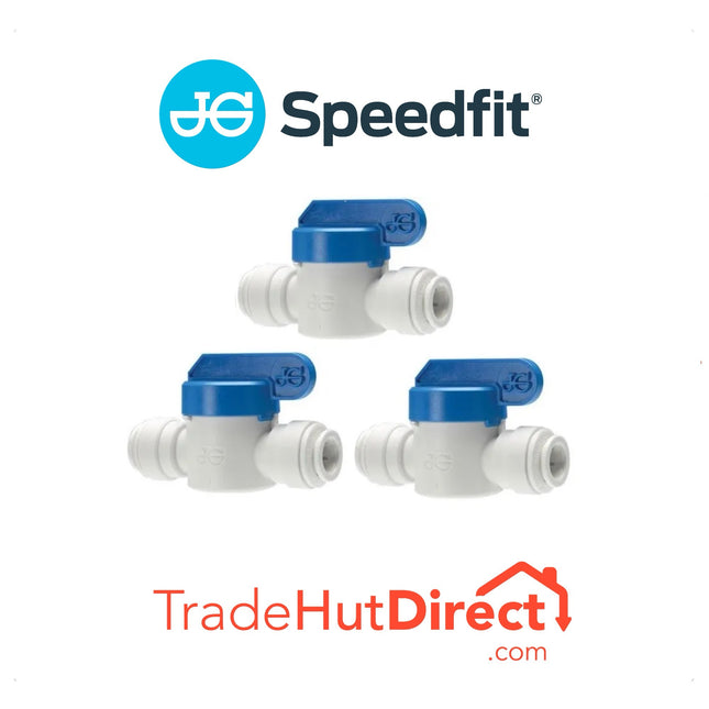 John Guest Speedfit 12mm Shut Off Valve - PPMSV041212W (Pack of 3)