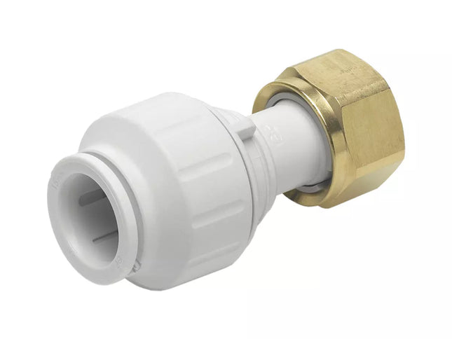 John Guest Speedfit Straight Tap Connector 15mm X 3/4" (Pack Of 10)