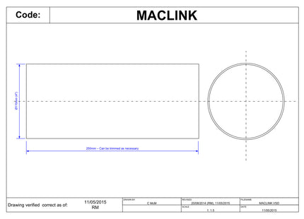 McAlpine MACLINK 4"/110mm Adjustable Length Linking MACFIT Connector