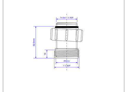 McAlpine S12A-2 BSP Female x BSP Male Coupling