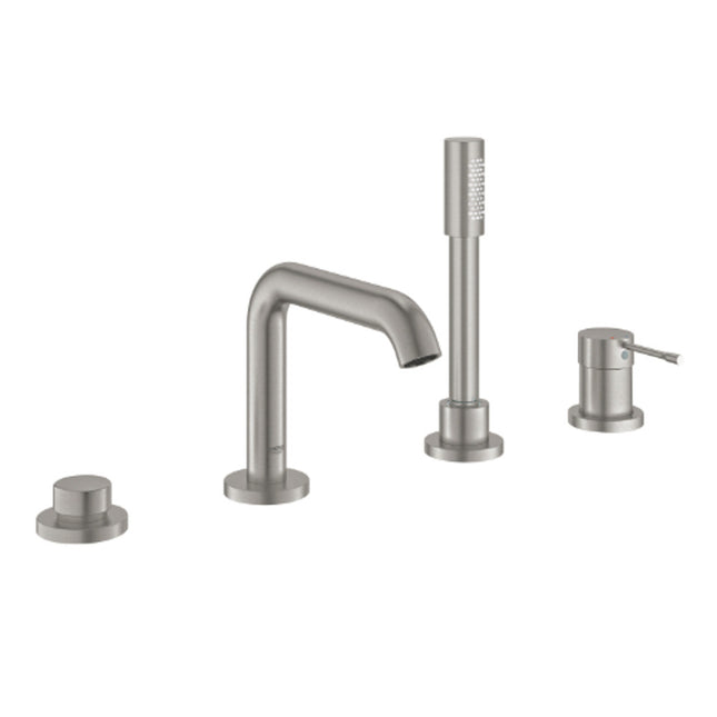 Grohe Essence 4H Bath Filler Supersteel - 25251DC1 - Stylish Bath Tap