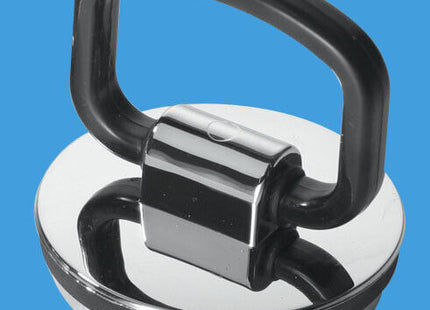 McAlpine CP2H Chrome Plated Plastic Plug with Handle and Rubber Seal (Pack of 2)