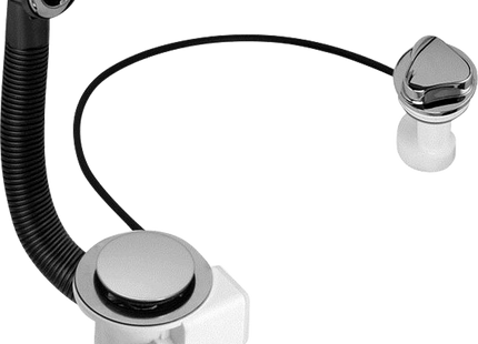 McAlpine PUFS70-CP 1½" Pop-Up Sink Waste: 70mm Stainless Steel Flange: Chrome Plated Plastic Command Knob: Centre Pin Model