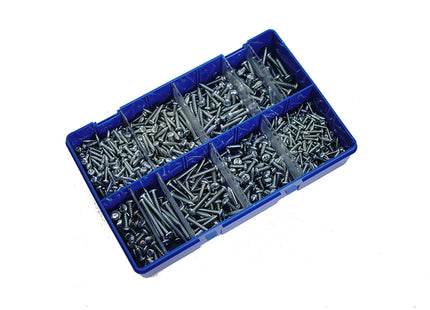 Kitmaster Pozi Pan AB Self Tapping Screw Kit - 4-10g BZP