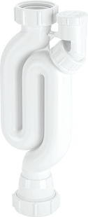 McAlpine X10V 75mm Water Seal Straight Through Anti-Syphon (Silentrap) Trap with 1¼" Multifit Outlet and Cleaning Eye