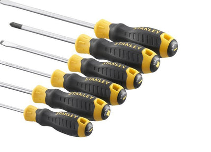Stanley Hand Tools Cushion Grip Screwdriver Set, 6 Piece