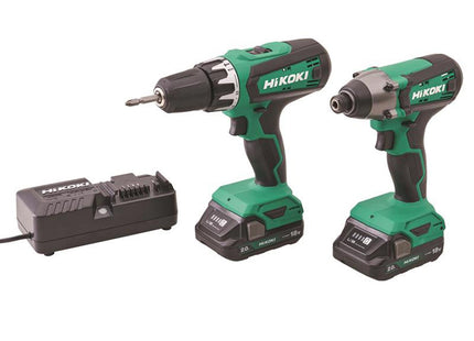 Hikoki Kc18dfxjaz Twin Pack 18V 2 X 2.0Ah Li-Ion