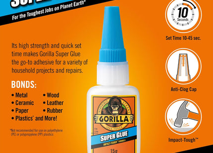 Gorilla Glue Gorilla Super Glue 15G