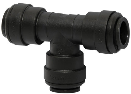 John Guest Speedfit 12mm Union Tee - PM0212E (Pack of 3)