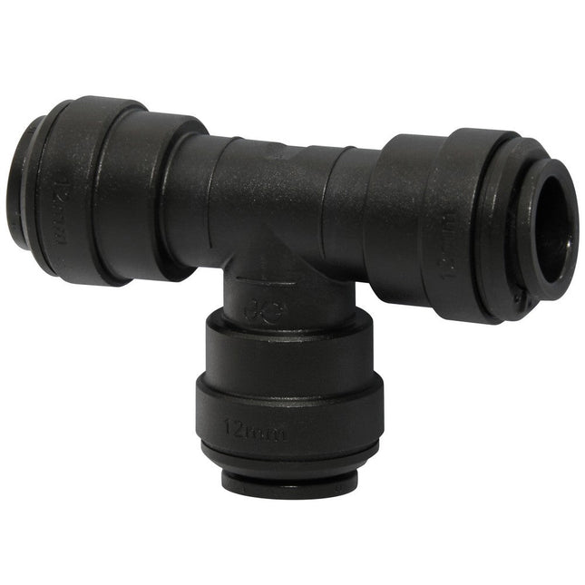 John Guest Speedfit 12mm Union Tee - PM0212E (Pack of 3)