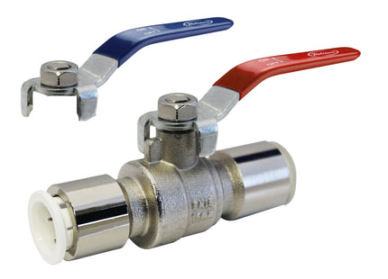 John Guest Speedfit 15mm Brass Bodied Pushfit Ball Valve WRAS Approved