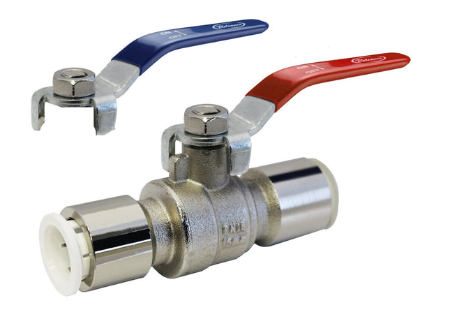 John Guest Speedfit 15mm Brass Bodied Pushfit Ball Valve WRAS Approved