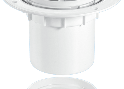 McAlpine TSG2-R125SS 75mm Water Seal Trapped Gully, Tile/Grating with removable Grid, 110mm Vertical Outlet and 110mm x 2" Reducer