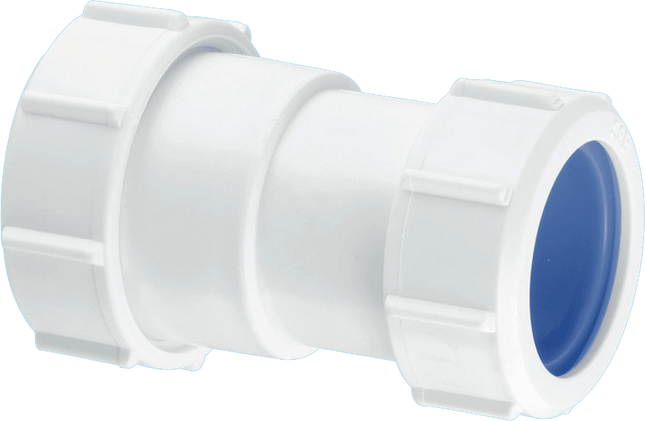 McAlpine ST28L-ISO 1¼" x 40mm Multifit Straight Connector - Multifit x European Pipe Size