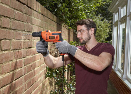 Black + Decker Beh200 Electric Hammer Drill 500W 240V - BEH200-GB - Perfect for DIY and trade