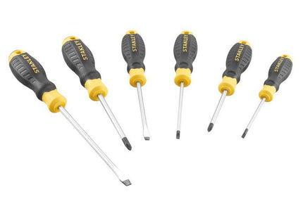Stanley Hand Tools Cushion Grip Screwdriver Set, 6 Piece