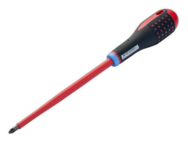 Bahco Ergo Vde Insulated Pozi Screwdriver Pz2 X 100Mm