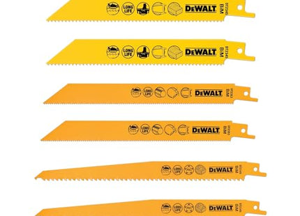 DEWALT Dt2444 Reciprocating Saw Blade Set 6 Piece
