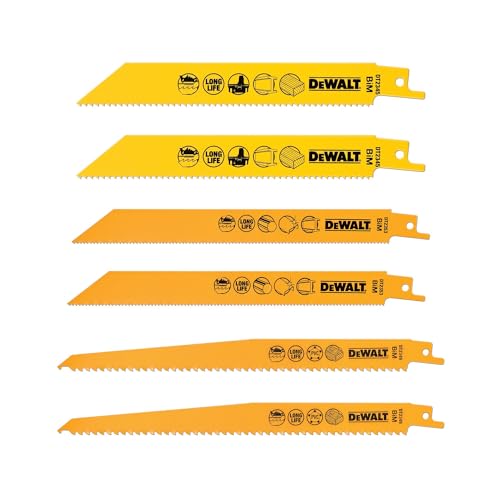 DEWALT Dt2444 Reciprocating Saw Blade Set 6 Piece