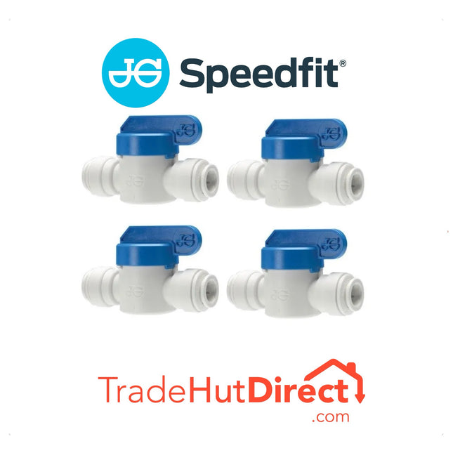 John Guest Speedfit 12mm Shut Off Valve - PPMSV041212W (Pack of 4)