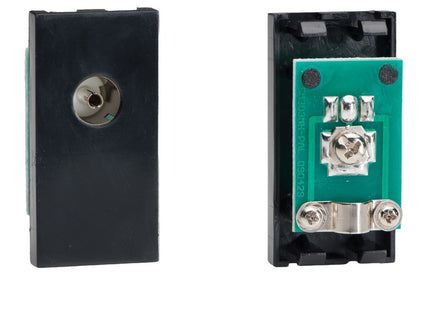 Varilight Co-Axial Tv Socket, Female (1 Datagrid Space) Black