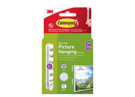 Command Picture Hanging Strips Narrow (4 Pairs)