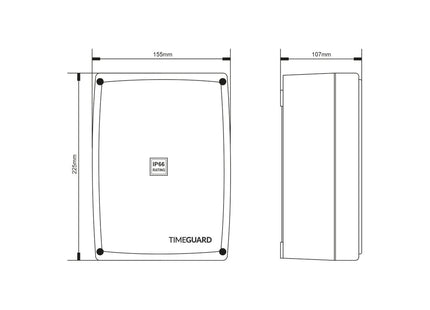 TimeGuard Outdoor Connect-2 Mini Box RCD Socket WPM02