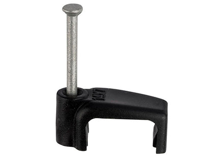 Unifix Black Fte Cable Clips - 4.0mm (13 x 6Mm) (Box of 100)
