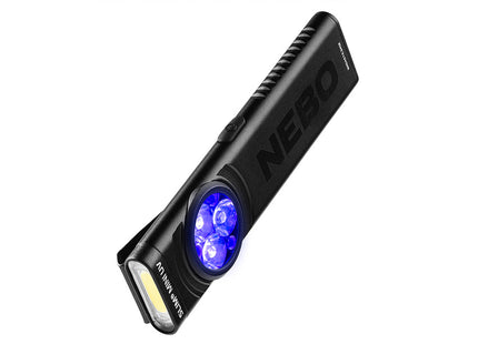 Nebo Slim Mini UV Rechargeable LED Flashlight (Black) 150 Lm