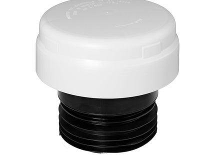 McAlpine VP100E-WH White Ventapipe 100 Internal /External with dual-fit synthetic rubber finger seal outlet for 4"/110mm pipe