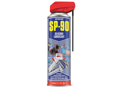 Action Can SP-90 Silicone Lubricant Twin Spray 500ml - Q99SP90005000015000 - Versatile Lubrication Solution