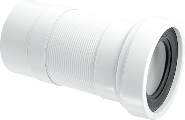 McAlpine WC-F26P 97-107mm Inlet x 110mm Plain End Outlet Straight Flexible WC Connector