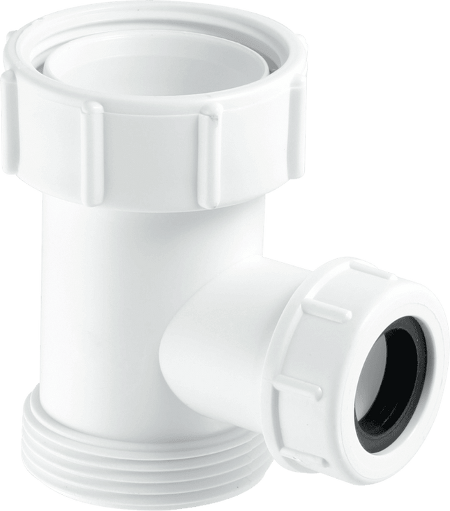 McAlpine V33S-22 Tee Piece 1½" BSP nut x 1½" BSP thread x 19/23mm Universal Connection