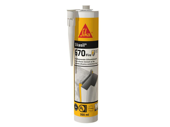 Everbuild Sika Sikacryl-620 Fire Resistant Acrylic Sealant Grey 300Ml