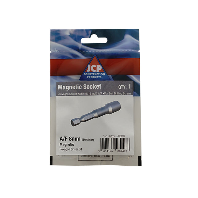 JCP Fixings Metalfix Magnetic Socket - 5/16" (Box of 5)