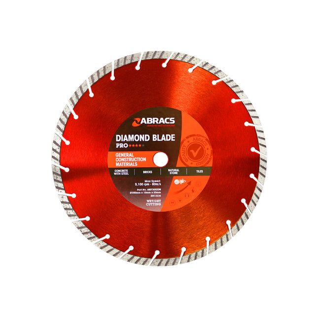Abracs Diamond Blade Pro 300 x 10 x 20mm - ABABDT30020M