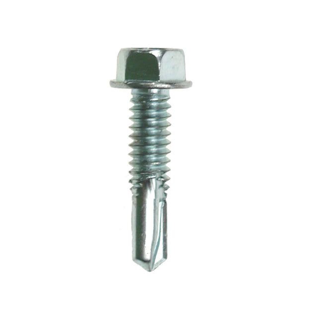 JCP Fixings General Purpose Metalfix Self-Drilling Screws DIN 7504K Bright Zinc Plated - 4.8 x 25mm (Box of 100)