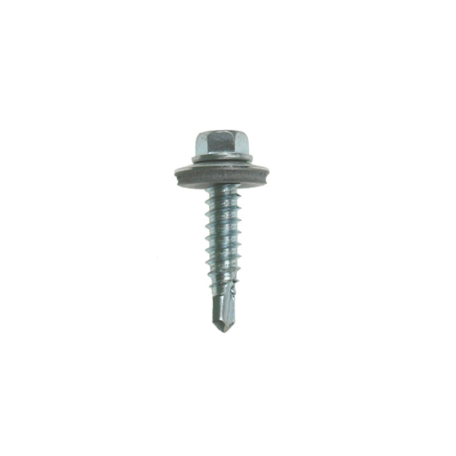 JCP Fixings Metalfix Stitching Screws 16mm Washer DIN 7504K Bright Zinc Plated - 6.3 x 22mm (Box of 100)
