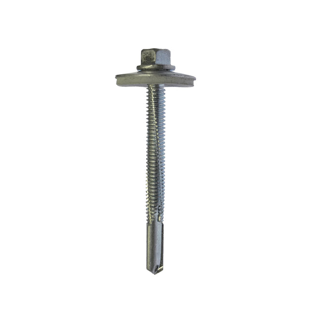 JCP Fixings A2-304 Stainless Steel Metalfix Self-Drilling Screws Light Section 16mm Washer - 5.5 x 22mm (Box of 100)