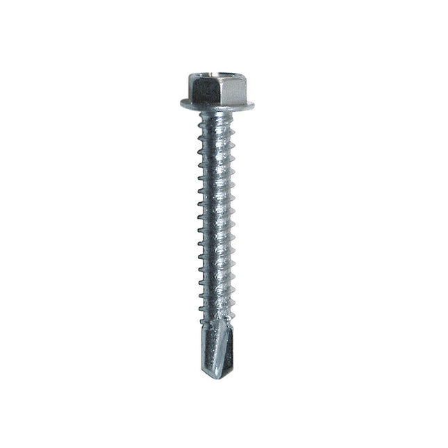 JCP Fixings A2-304 Stainless Steel Metalfix Self-Drilling Screws Light Section - 5.5 x 25mm (Box of 100)