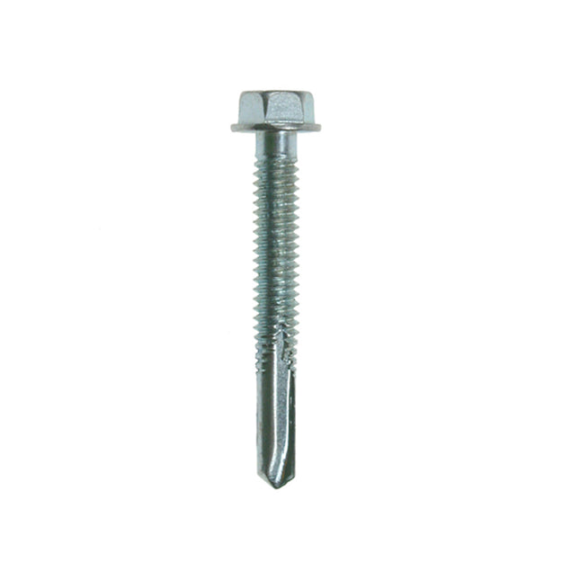 JCP Fixings Metalfix Self-Drilling Screws Heavy Section DIN 7504K Bright Zinc Plated - 5.5 x 22mm (Box of 100)