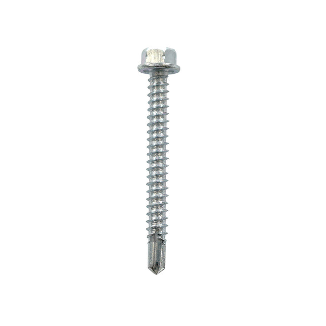 JCP Fixings Metalfix Self-Drilling Screws Light Section DIN 7504K Bright Zinc Plated - 5.5 x 32mm (Box of 100)