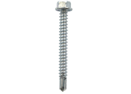 JCP Fixings Metalfix Self-Drilling Screws Light Section DIN 7504K Bright Zinc Plated - 5.5 x 50mm (Box of 100)
